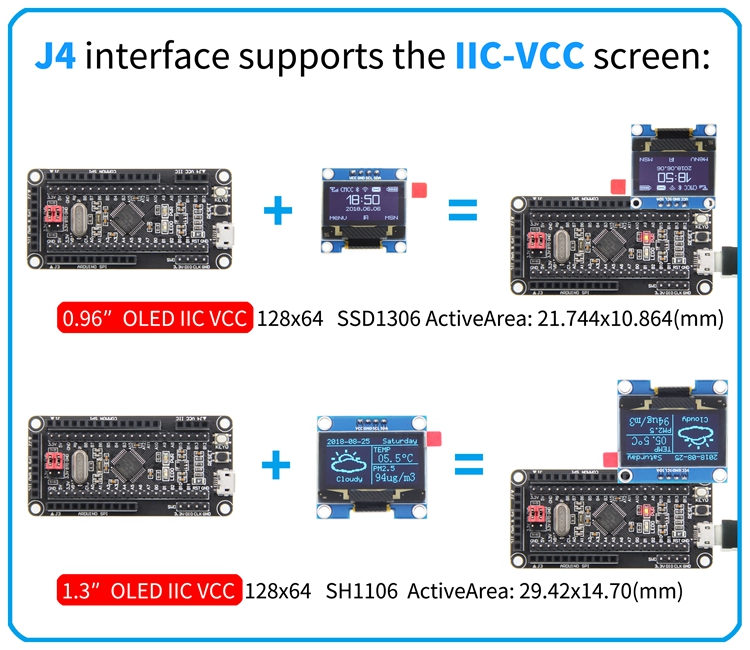 Stm32f103c8t6 Minimum System Development Board Lcd Wiki