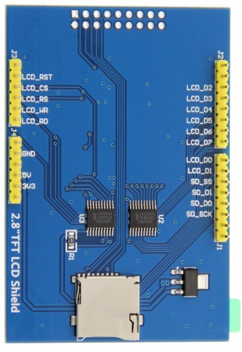  ELEGOO UNO R3 2.8 Inches TFT Touch Screen with SD Card Socket  with Technical Data for Arduino UNO R3 : Electronics